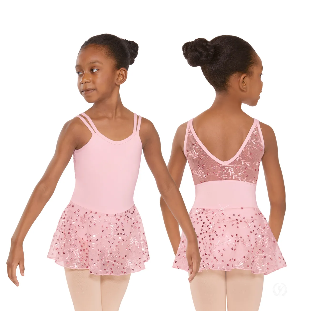 05452 Child Mesh Back Double Strap Leotard