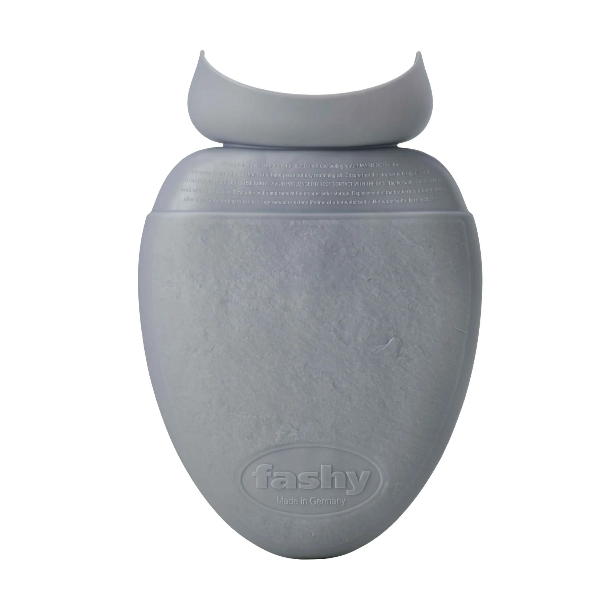 1.8 Litre Light Grey Pebble Shaped Smart Hot Water Bottle