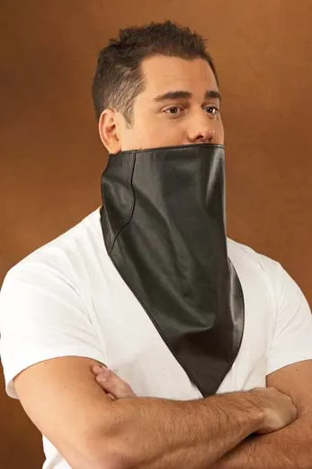 #3401 Men's & Ladies' Leather Bandana