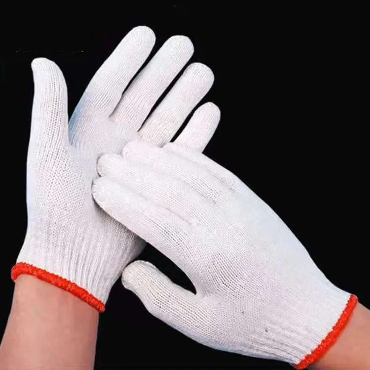 400G 12pairs Labor Protection Wear-Resistant Cotton Gloves Thickened Construction Site Work Gloves