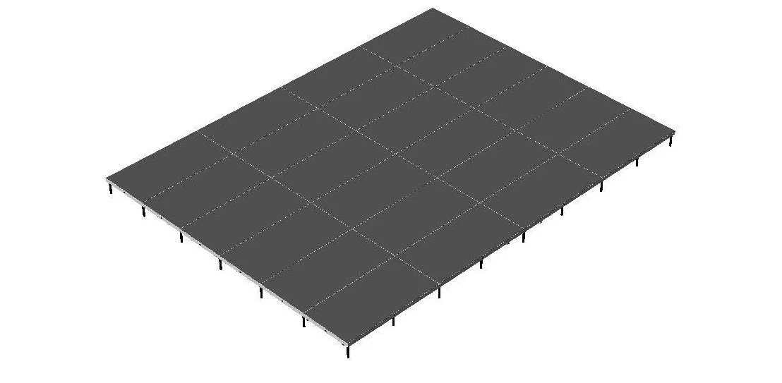 8'X12' Portable Stage Kits using 4X4 Stage Modules