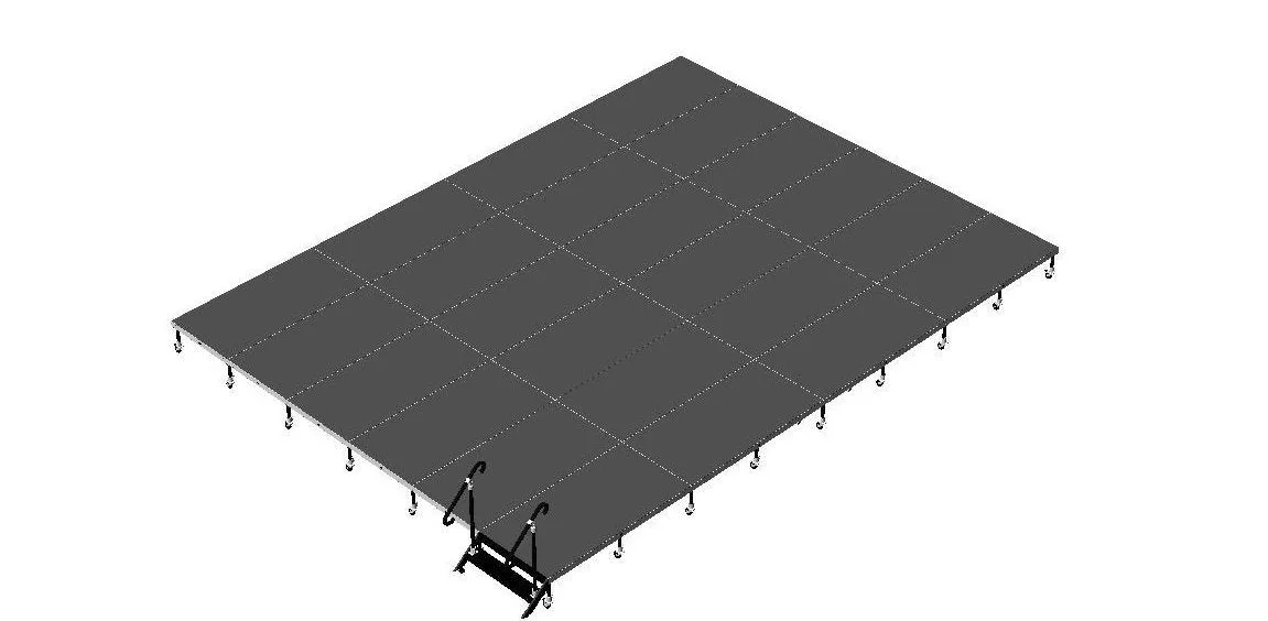 8'X12' Portable Stage Kits using 4X4 Stage Modules