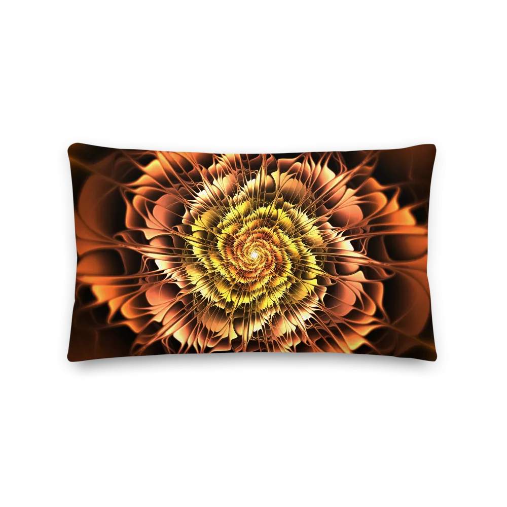 Abstract Flower 01 Rectangle Premium Pillow