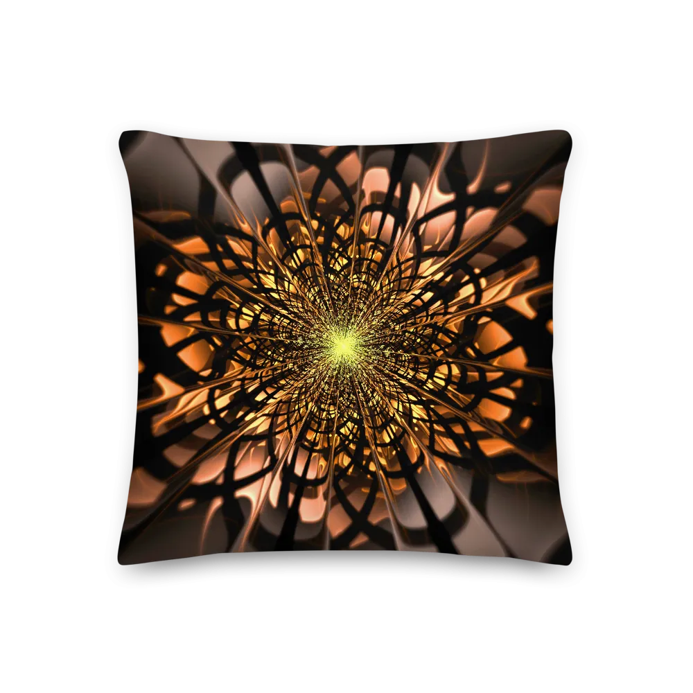 Abstract Flower 02 Square Premium Pillow