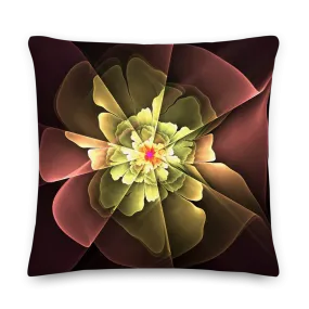 Abstract Flower 04 Square Premium Pillow