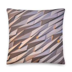 Abstract Metal Square Premium Pillow