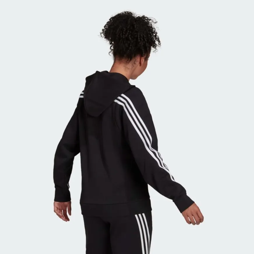 Adidas Sportswear Future Icons 3-Stripes Hooded Track Women Lifestyle Hoody Black