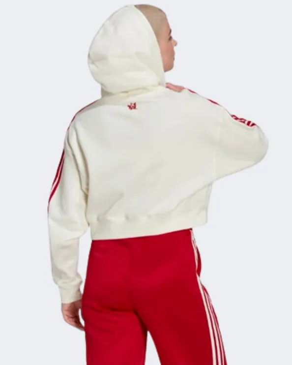 Adidas Thebe Magugu Women Original Hoody Off White/Red Hk5210