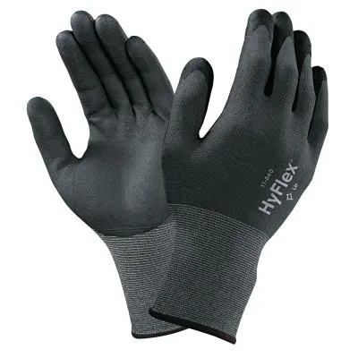 Ansell HyFlex Multi-Purpose Gloves, 11, Black, 11-840-11