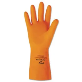 Ansell Industrial HHG Gloves, 9, Natural Latex, Orange, 102999