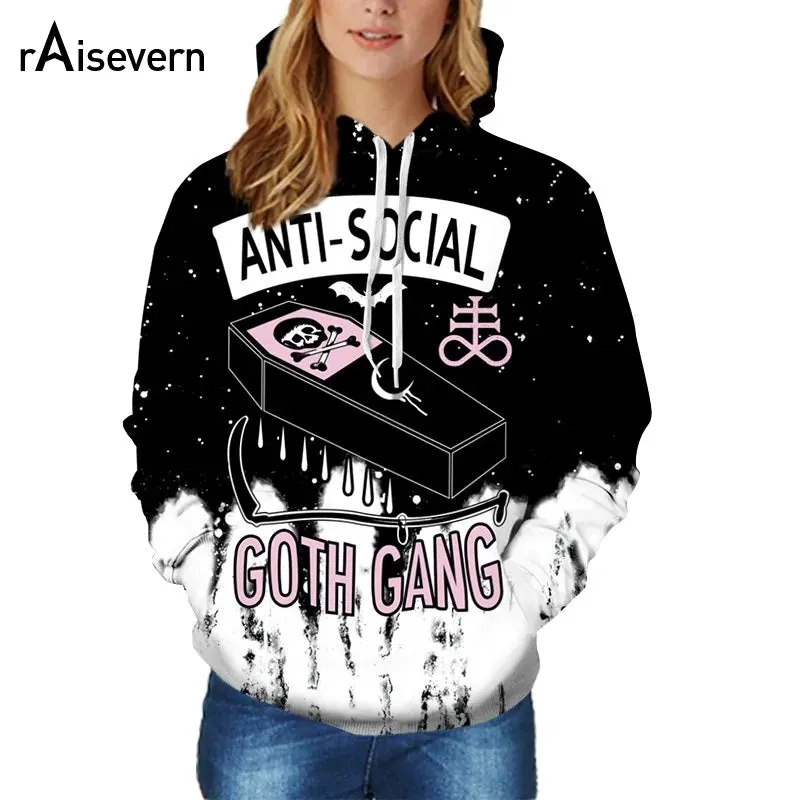 Anti - Social Goth Gang  Punk Hooded