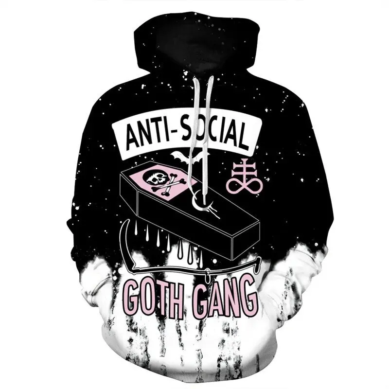 Anti - Social Goth Gang  Punk Hooded