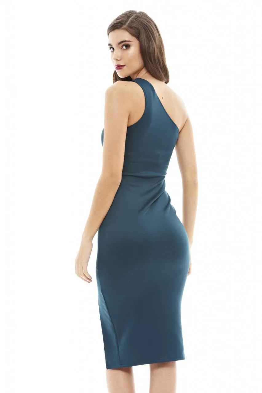 Asymmetric Midi Dress