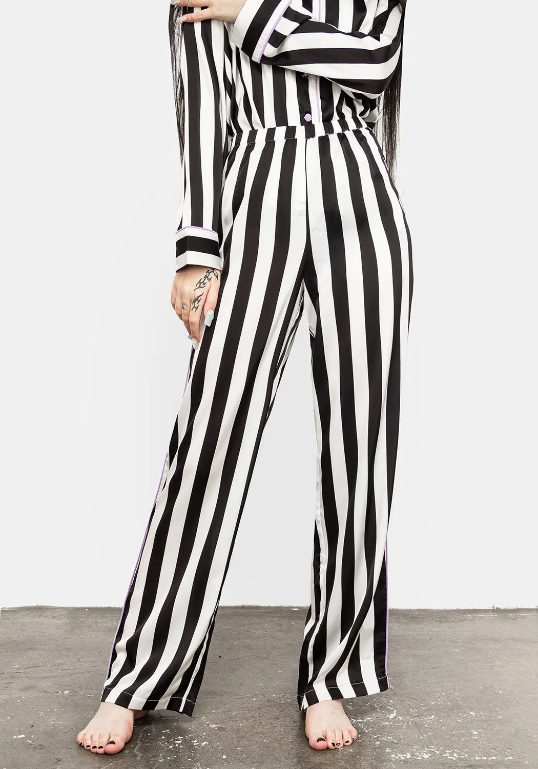 Beetle Pyjama Striped Pants