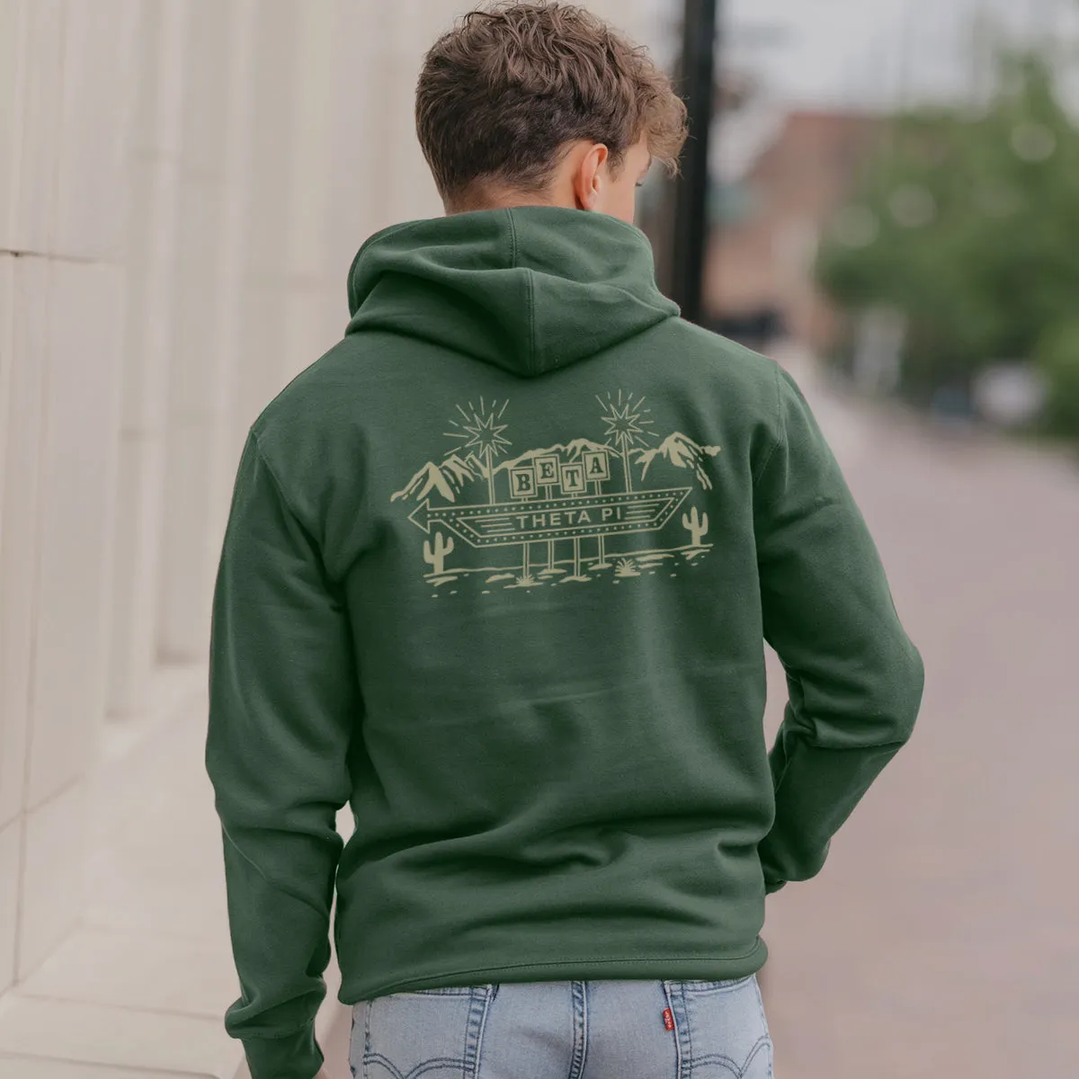 Beta Western Vintage Motel Hoodie