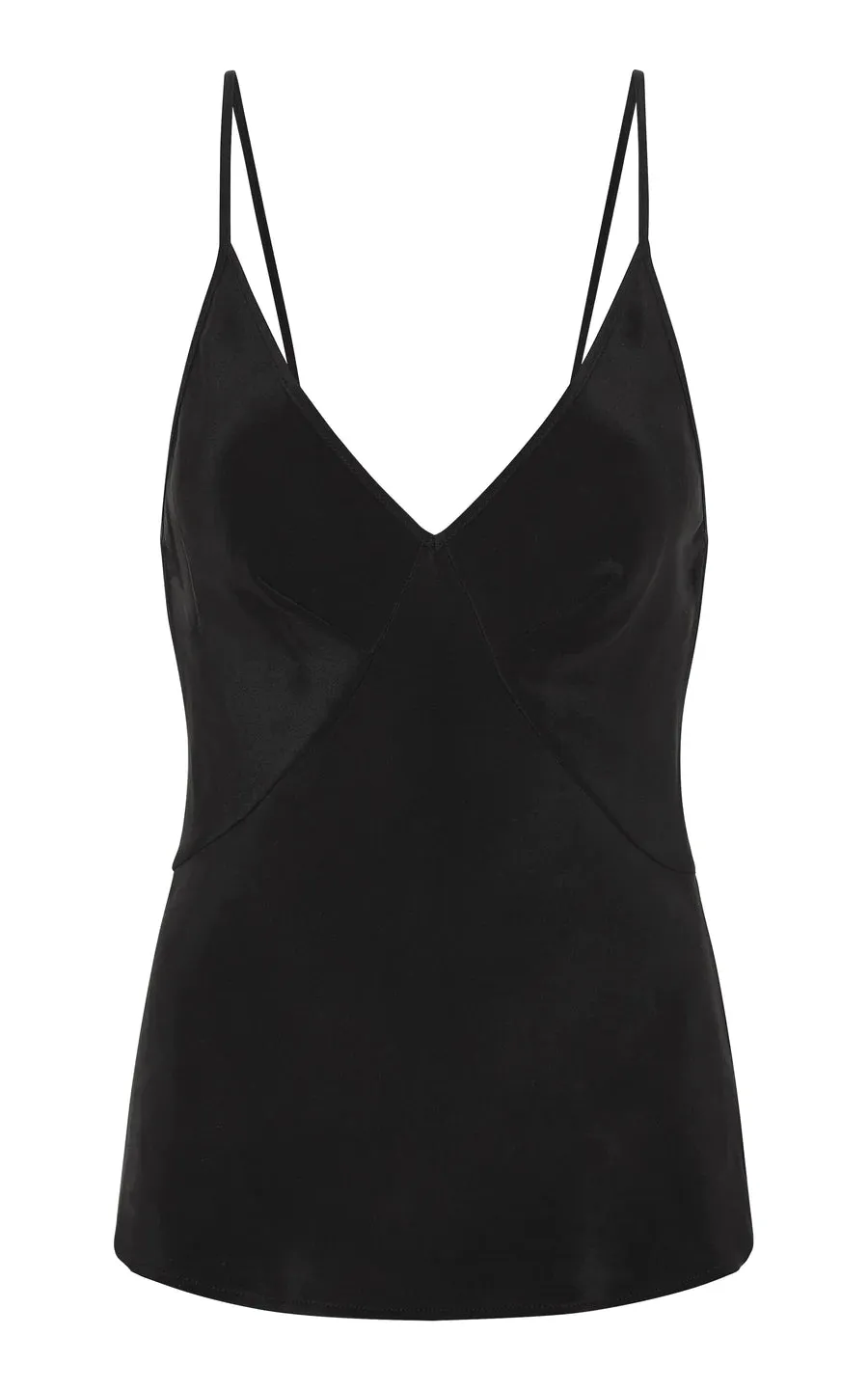 BIAS SILK SINGLET - BLACK