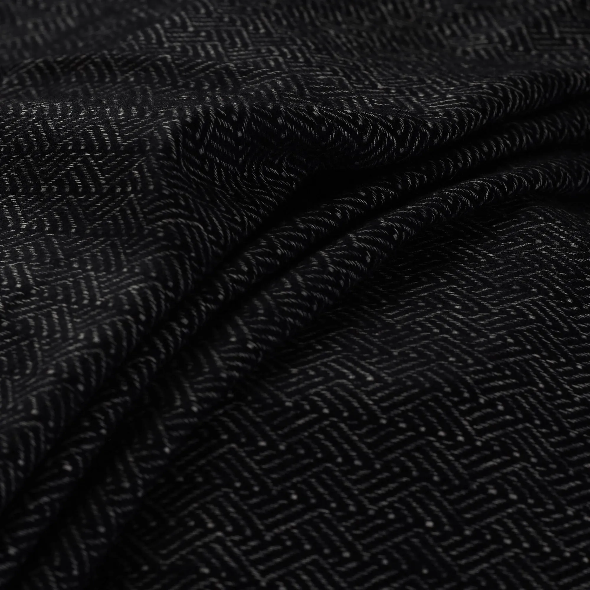 Black - Acrylic Fine Wool Fabric 32