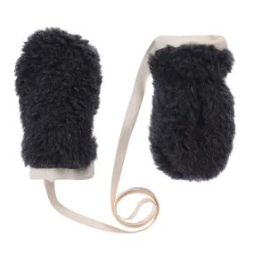 Black Bear Woolen Baby Gloves