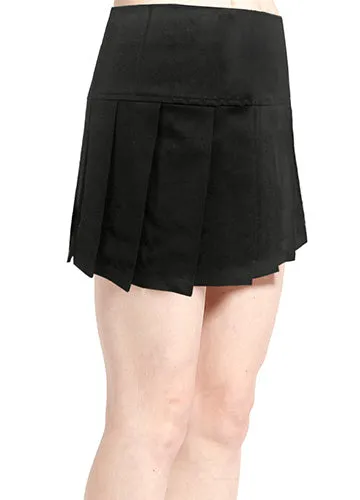 Black Pleated Mini Skirt by Tripp NYC