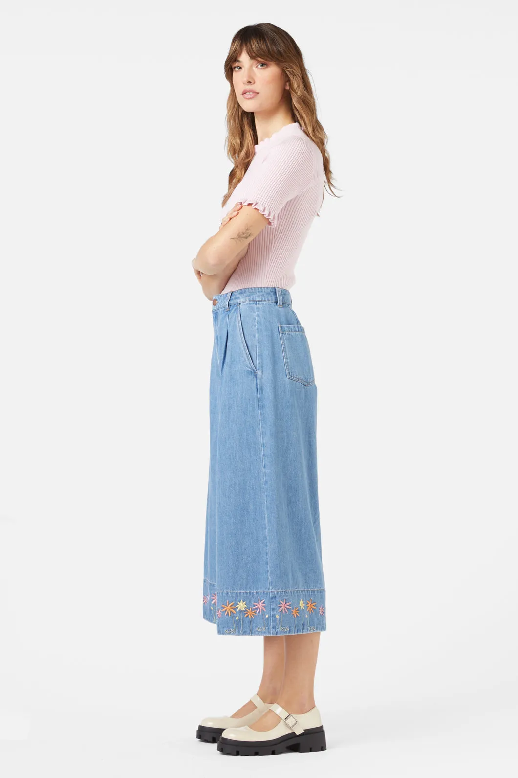 Bloom Embroidered Skort