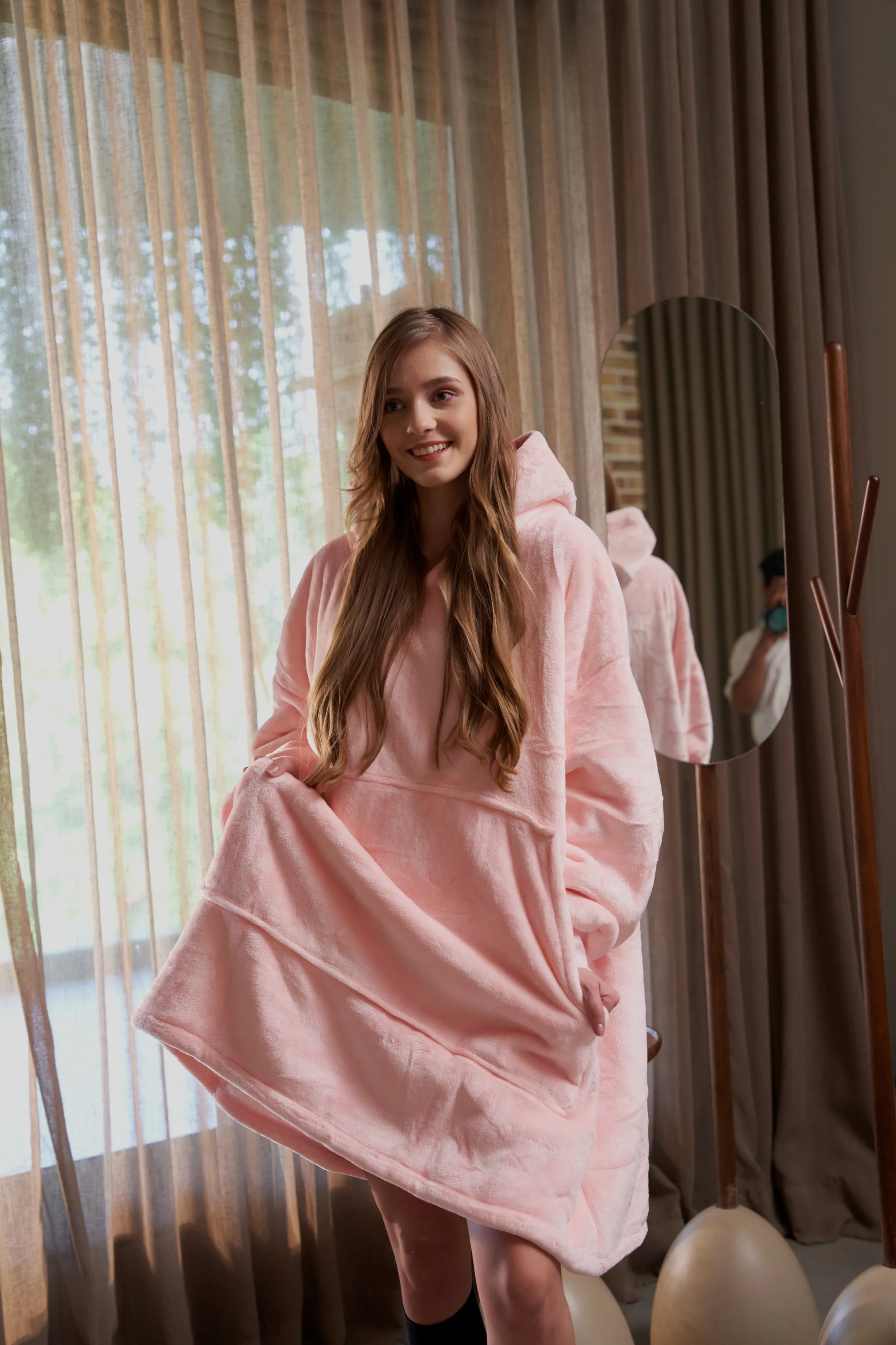 Blush Pink - Hoodie Blanket - Sassy Series