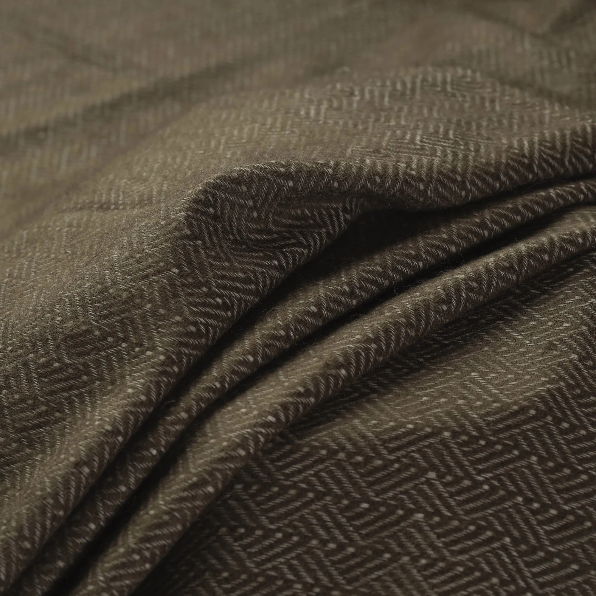 Brown - Acrylic Fine Wool Fabric 36