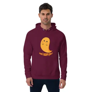 Can I Scare You Halloween Graphic Men Eco Raglan Hoodie