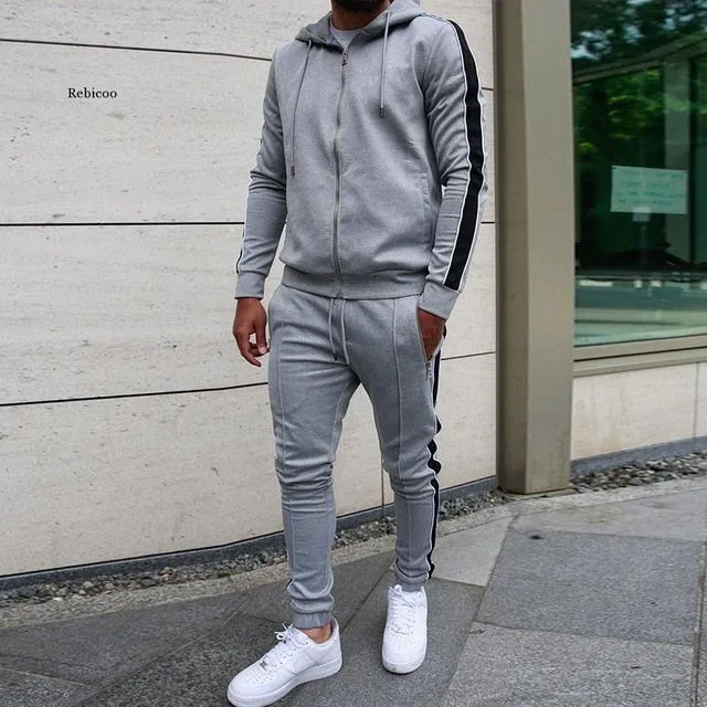 Cardigan Hoodie Casual Sweat Suit