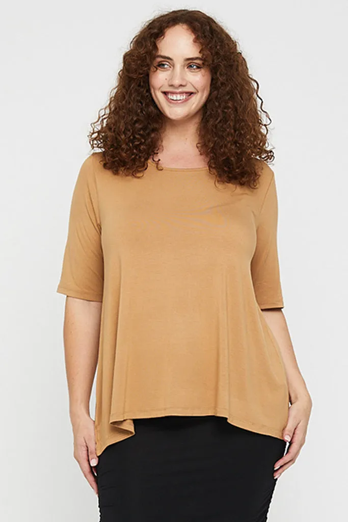 Carter Tunic Top - Biscuit