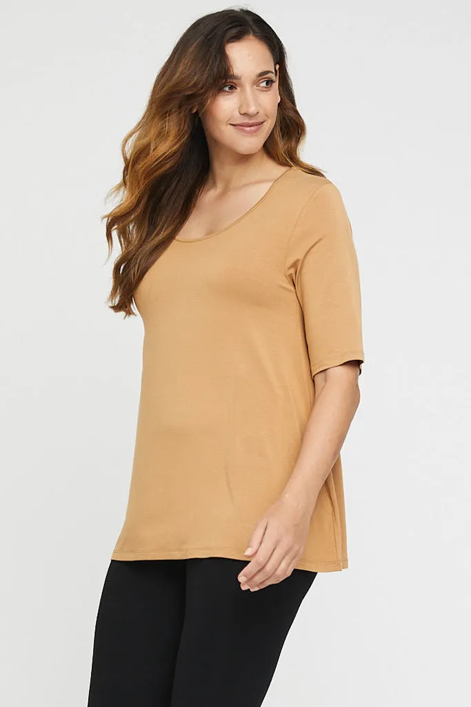 Carter Tunic Top - Biscuit