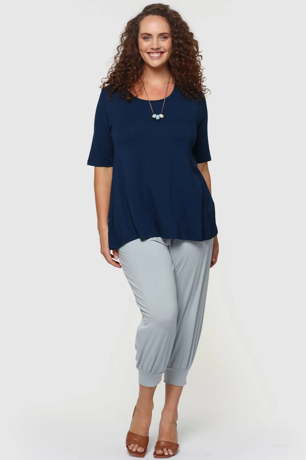 Carter Tunic Top - Navy