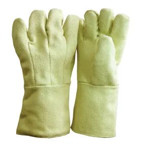 Chicago Protective Apparel 234-KV 22 oz. Para Aramid Blend 14" Wool Lined High Heat Gloves, 1 Pair