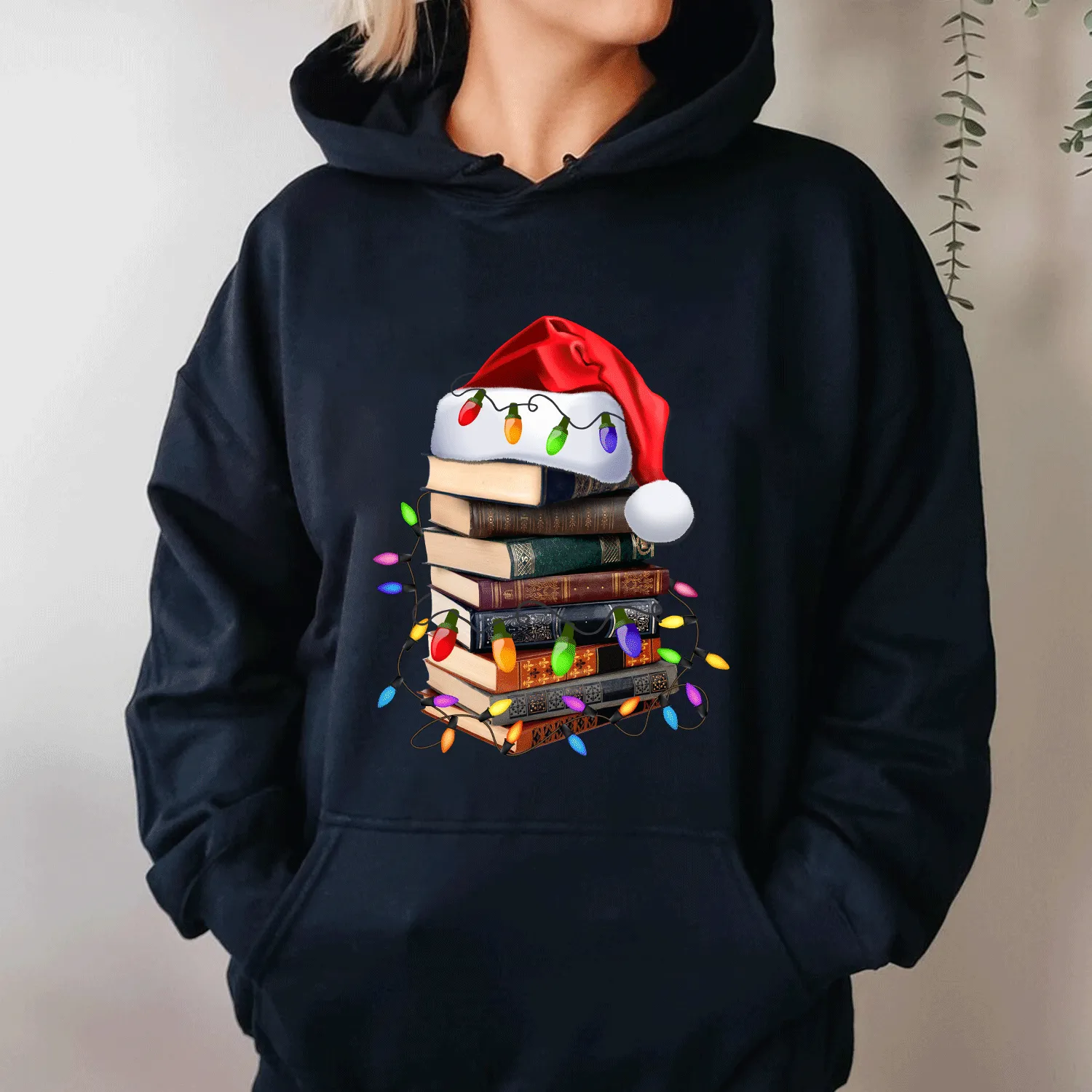 Christmas Books Hat Book Lover Gift HDB262