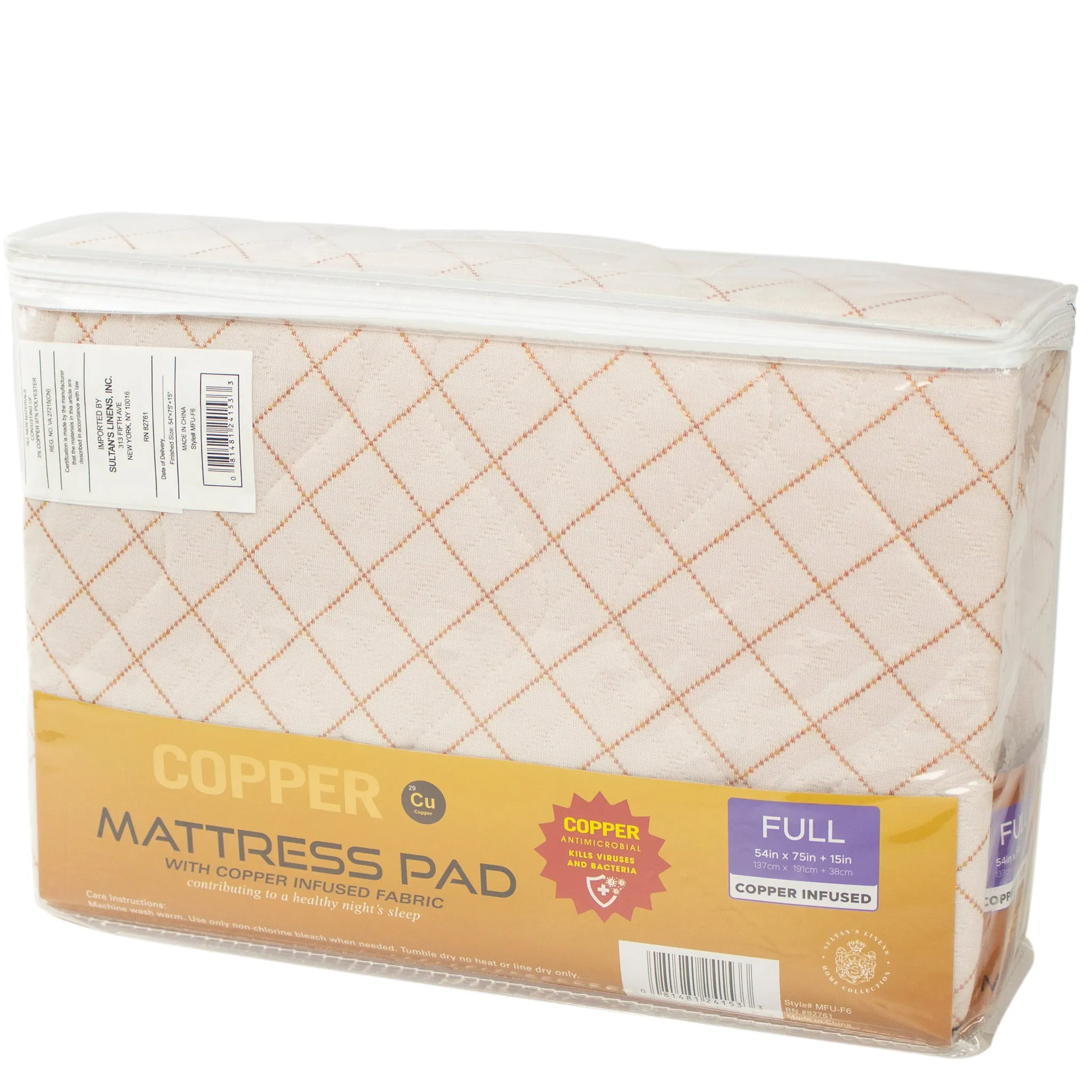 Copper Infused Mattress Pad MFU