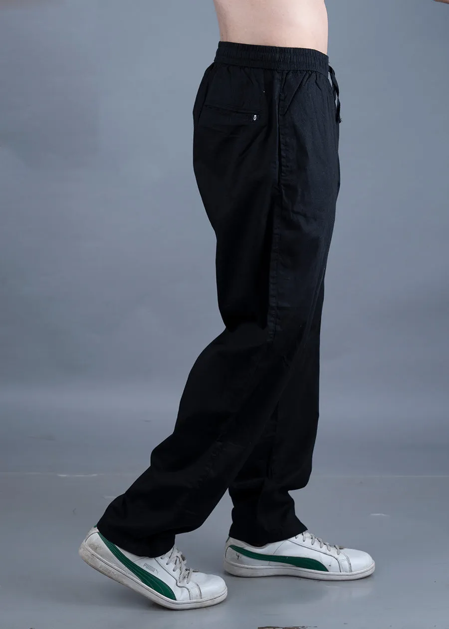 Cotton Pants For Men - Black