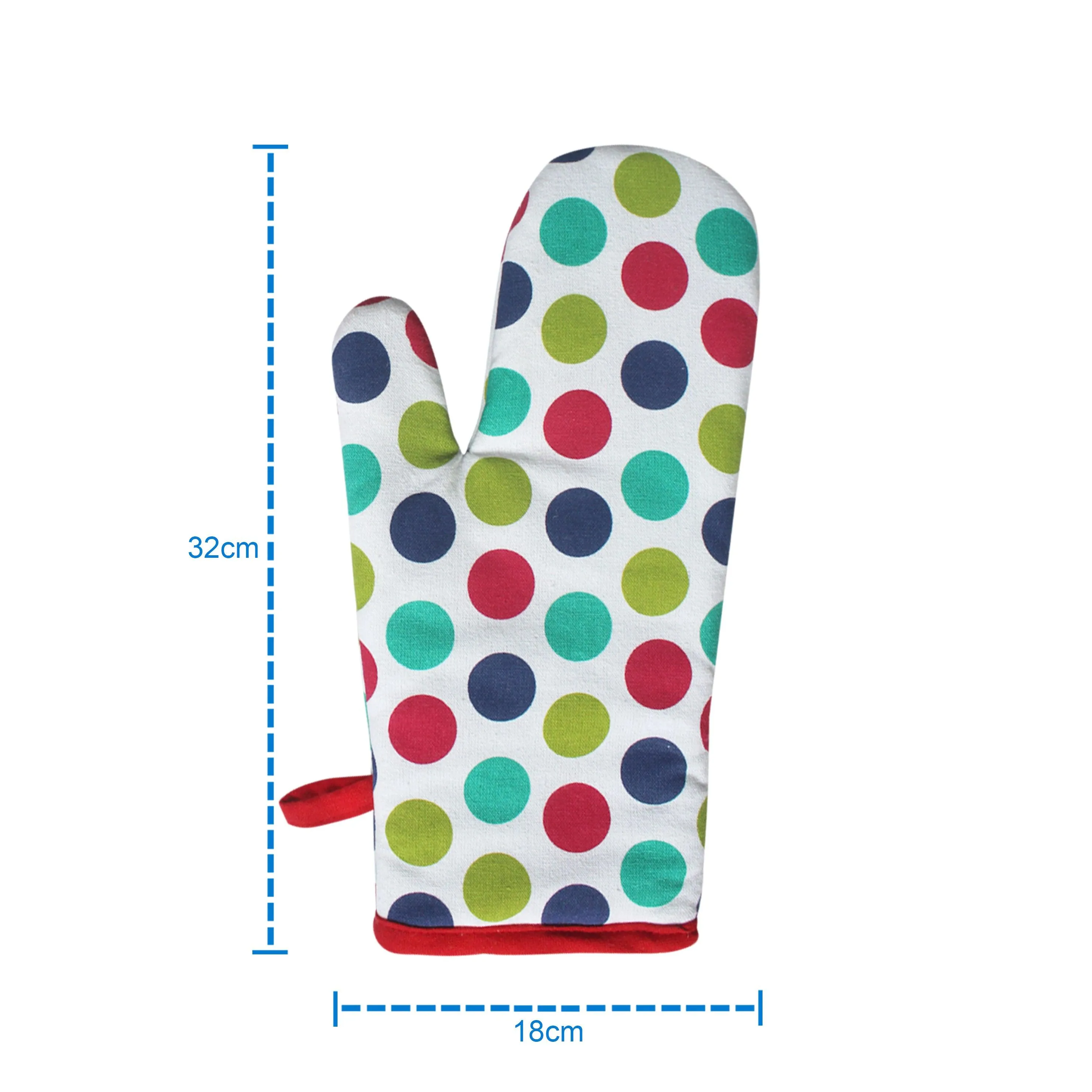 Cotton Singer Dot Oven Gloves Pack Of 2