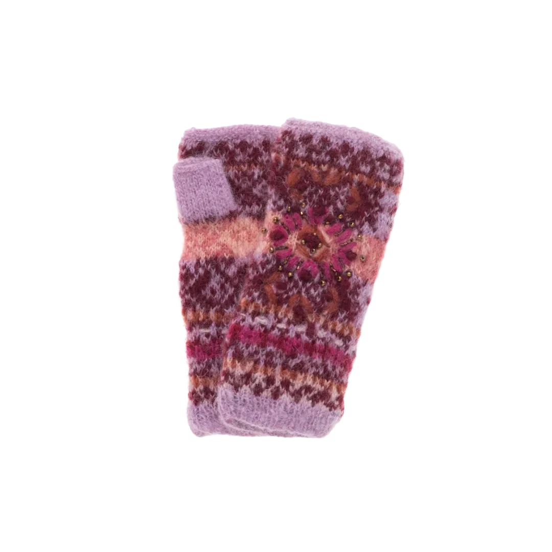 Cozy Fairisle Handwarmer Fingerless Gloves