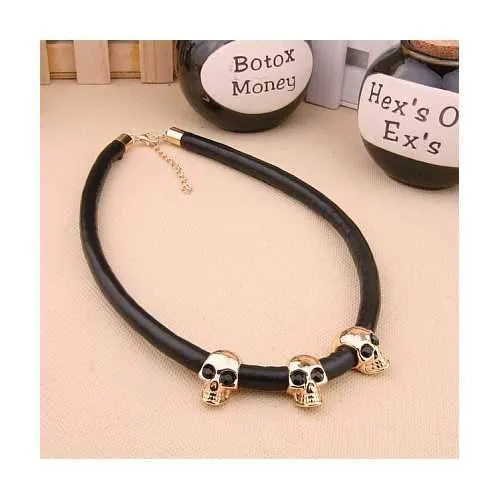 Creative Skull Alloy Collar Sweater Chain Collar Necklaces