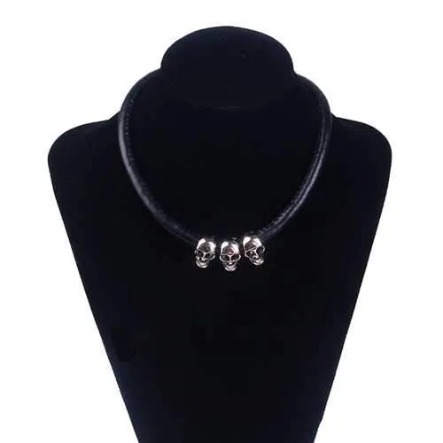 Creative Skull Alloy Collar Sweater Chain Collar Necklaces