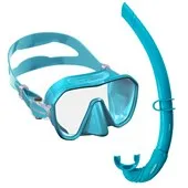 Cressi Z2 Small Dive Mask & Corsica Free Snorkel Set