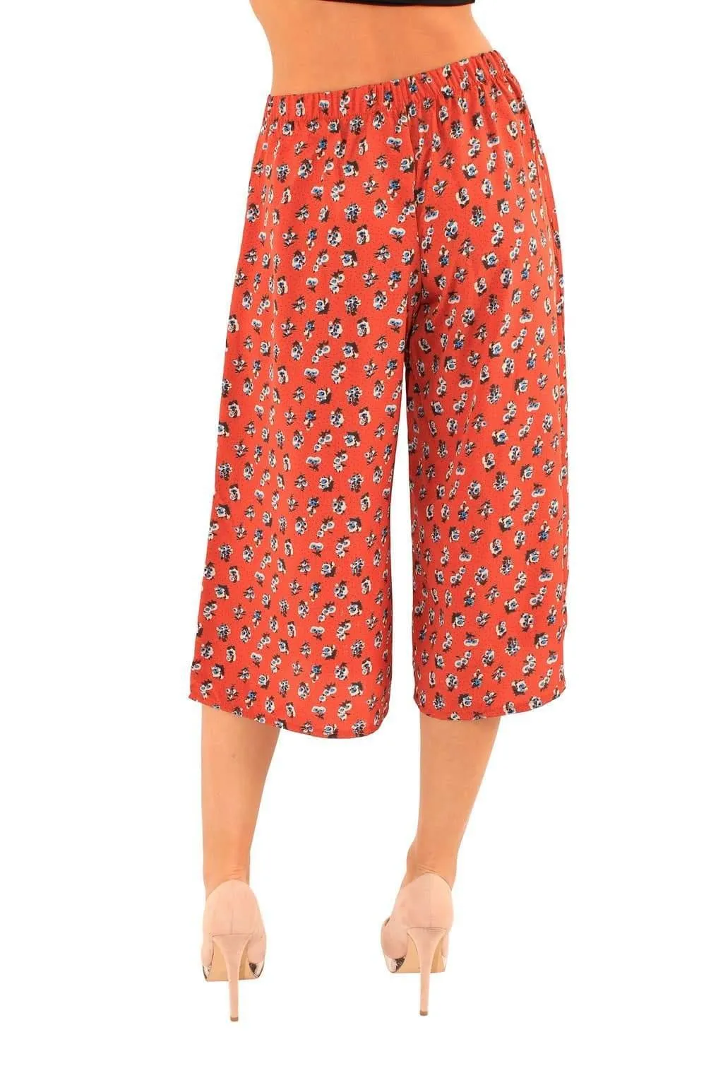 Culottes Elastic Waist Trousers