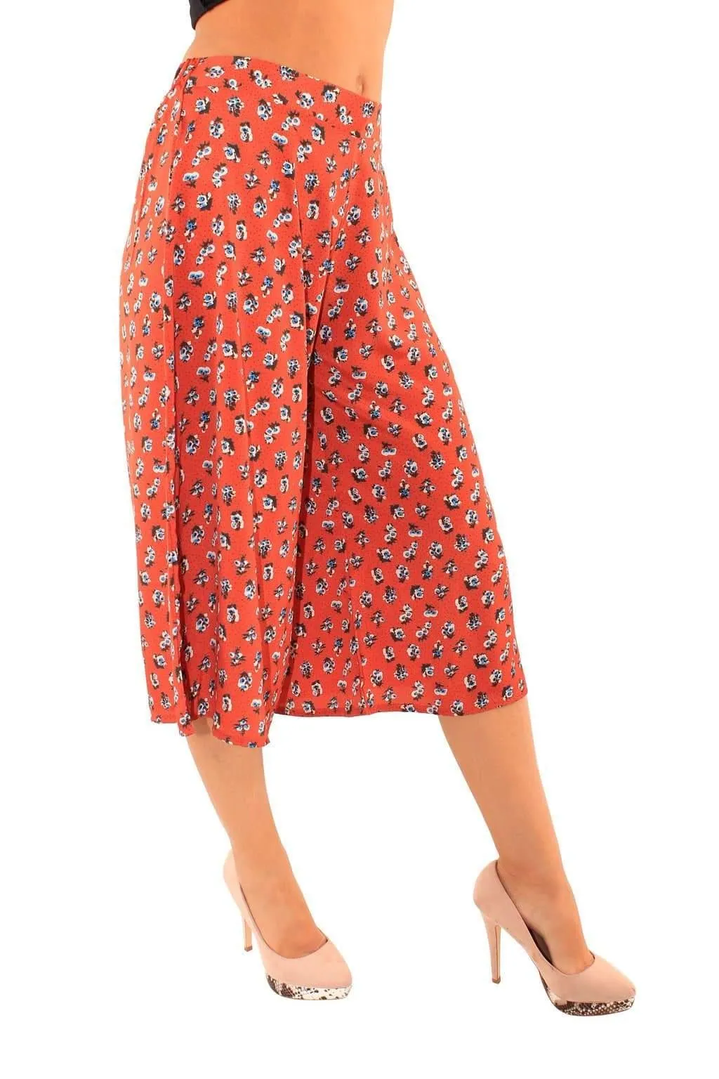 Culottes Elastic Waist Trousers