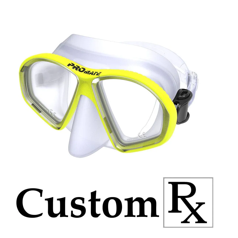 Custom Made Prescription Promate Spectrum Adult Scuba Dive Snorkeling Mask - MK299 Custom