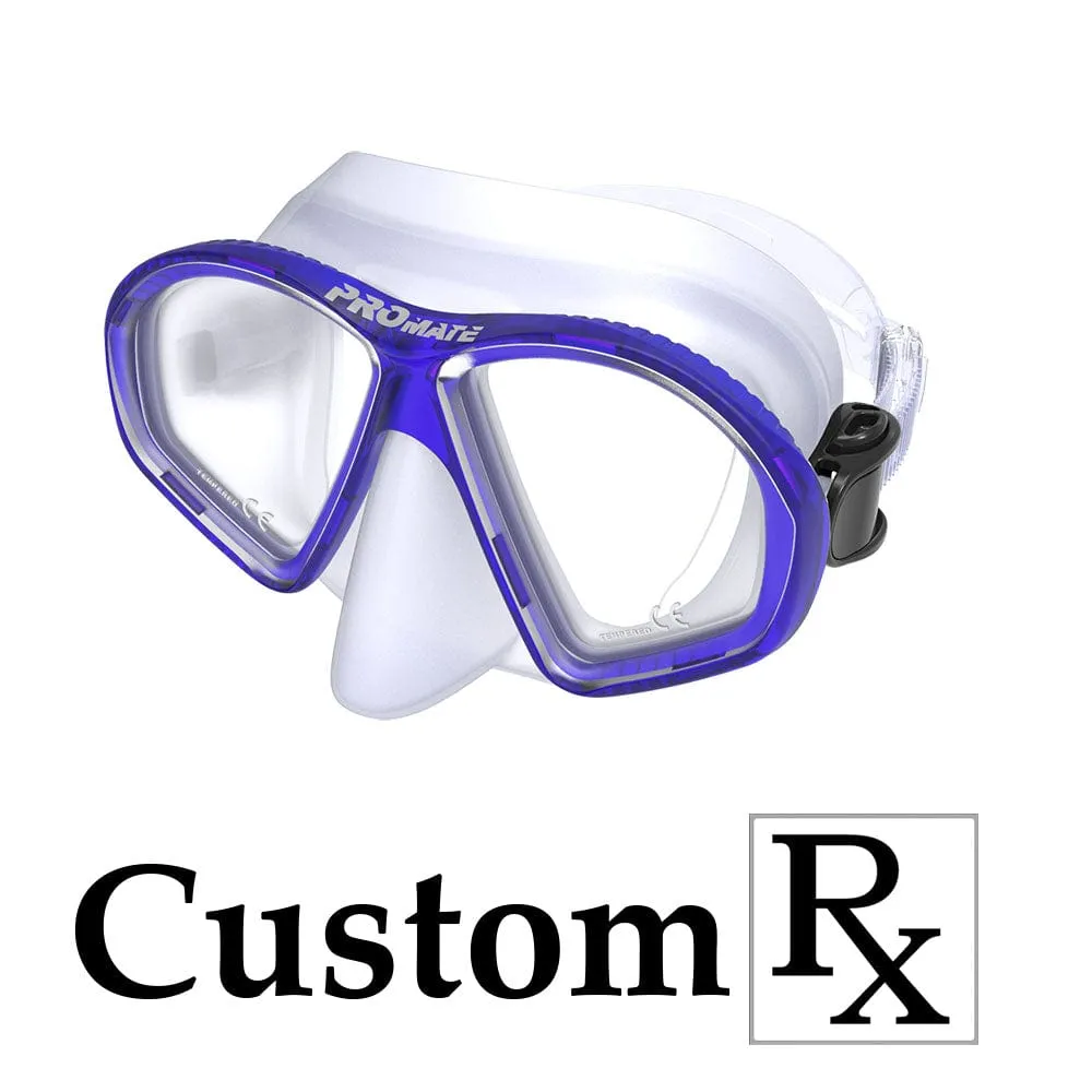 Custom Made Prescription Promate Spectrum Adult Scuba Dive Snorkeling Mask - MK299 Custom