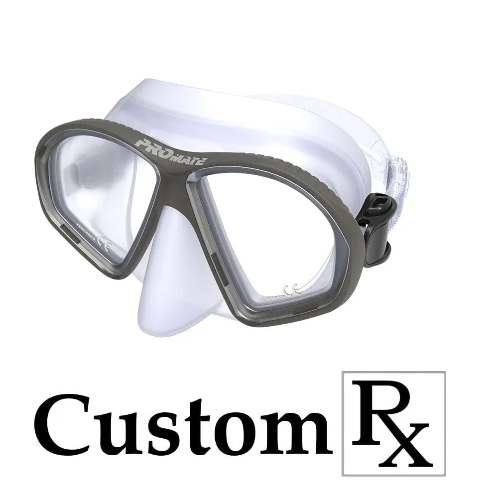 Custom Made Prescription Promate Spectrum Adult Scuba Dive Snorkeling Mask - MK299 Custom