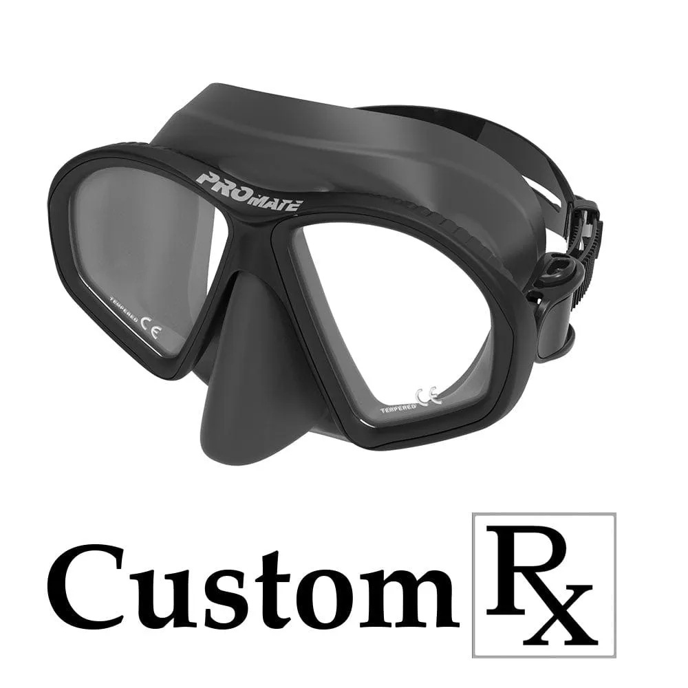 Custom Made Prescription Promate Spectrum Adult Scuba Dive Snorkeling Mask - MK299 Custom