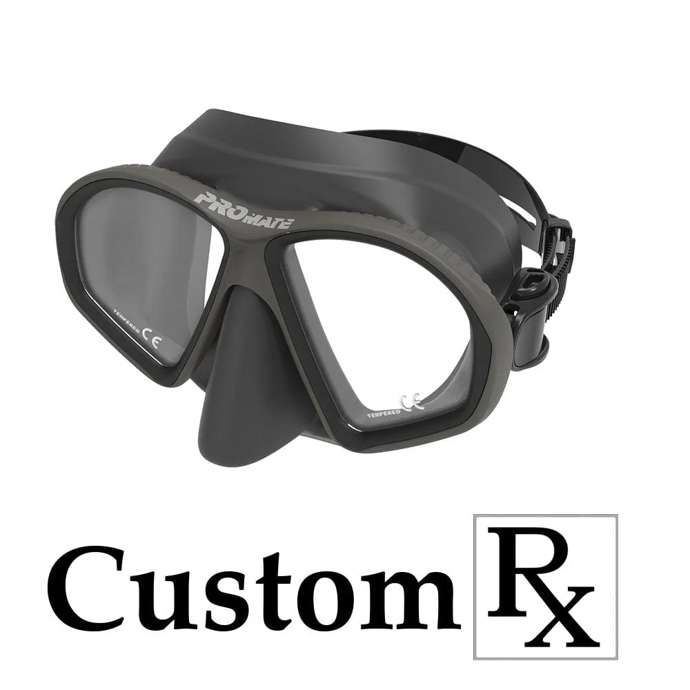 Custom Made Prescription Promate Spectrum Adult Scuba Dive Snorkeling Mask - MK299 Custom