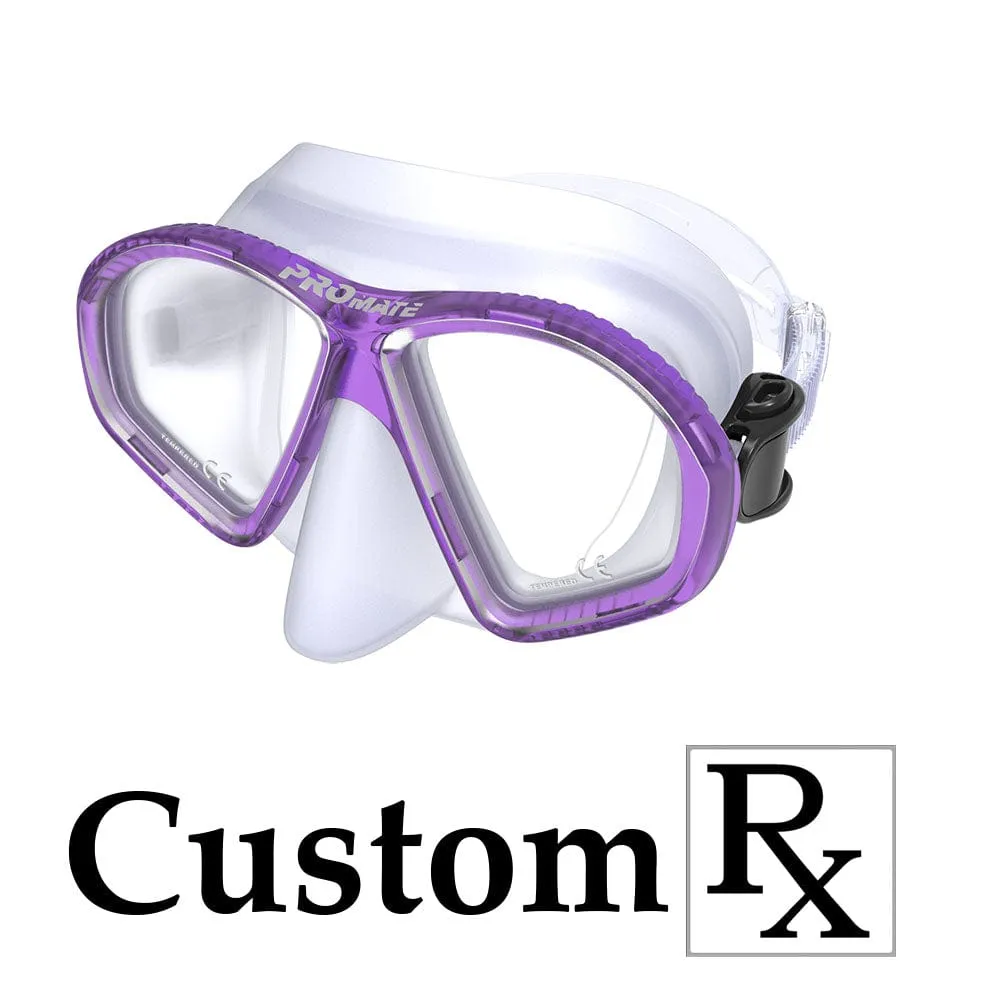 Custom Made Prescription Promate Spectrum Adult Scuba Dive Snorkeling Mask - MK299 Custom