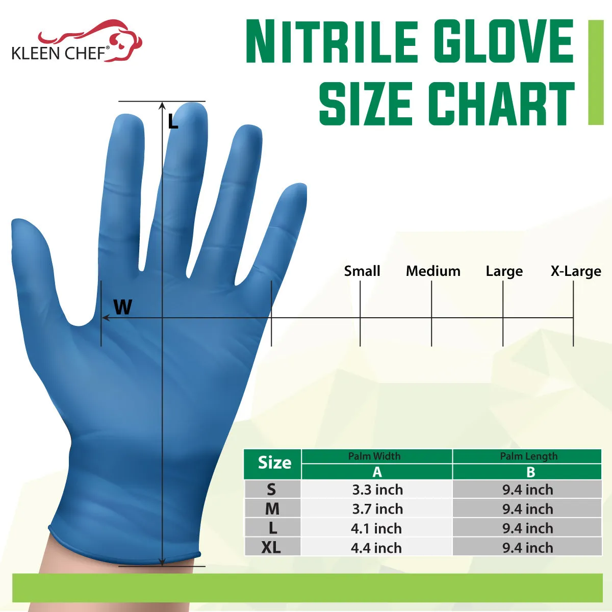 Disposable Nitrile Cleaning Gloves Powder Free, (Pallet-84 Cases)