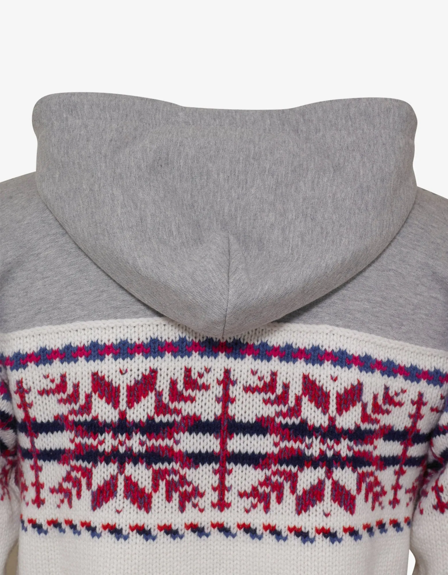 Fair Isle Panel Hoodie